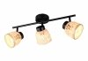 Lampa sufitowa plafon pleciona bambusowa kolor naturalny potrójna owalna boho rystykalna industrialna minimalistyczna LAURENT R86093032 Rl